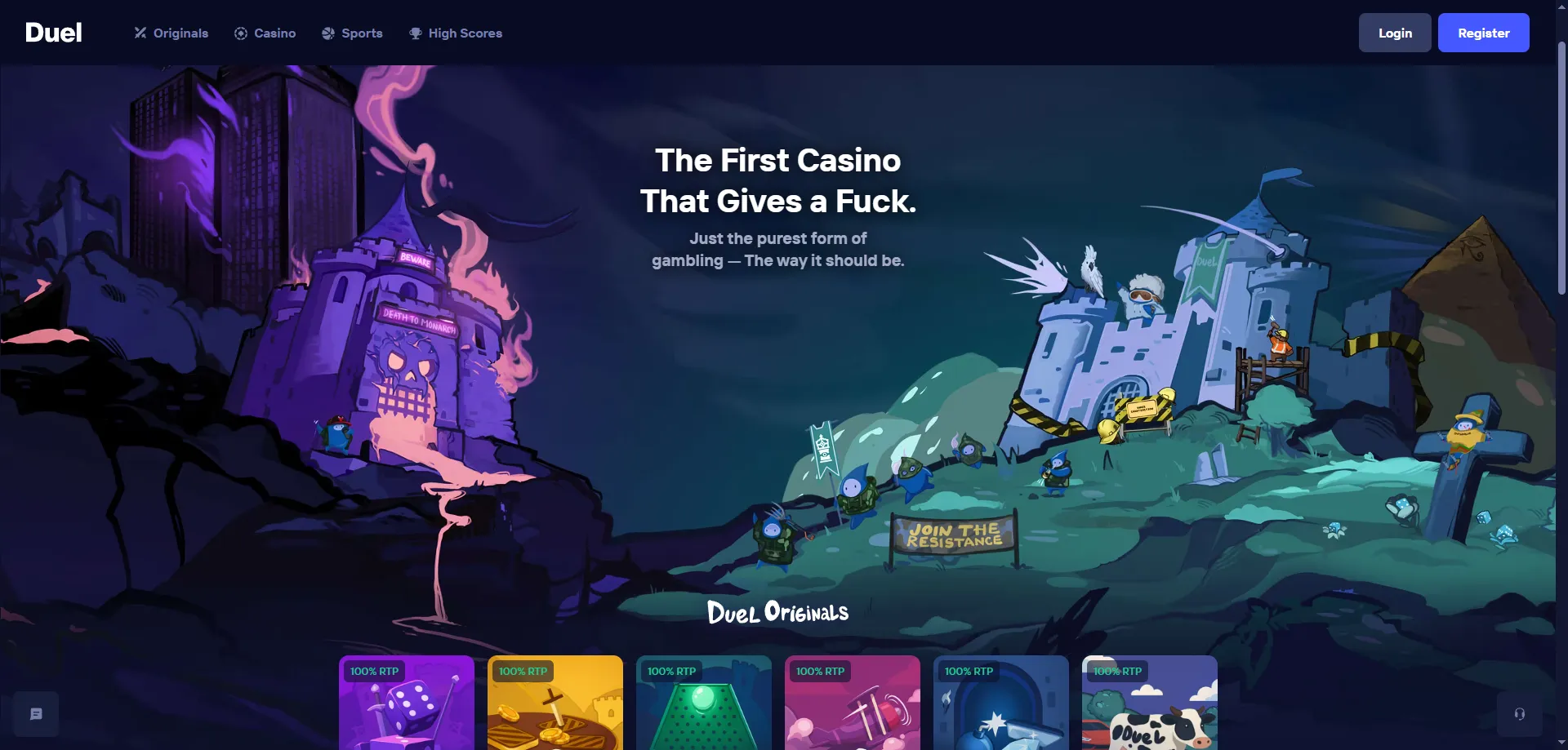 Duel Casino lobi z več kot 5000 igrami za slovenské igralce