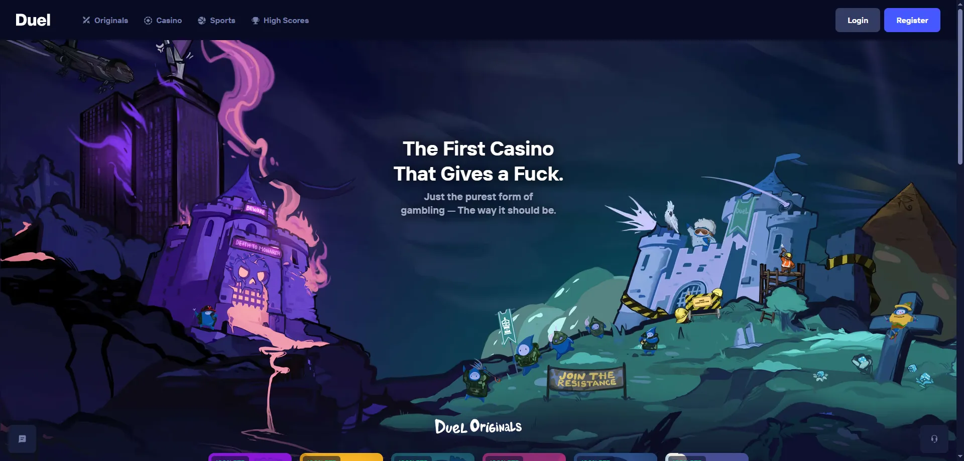 Duel Casino uradna stran za slovenske igralce 2026